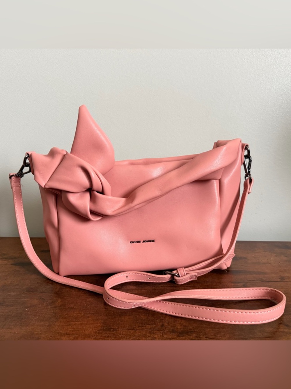 Pink Bow Style Purse by David Jones